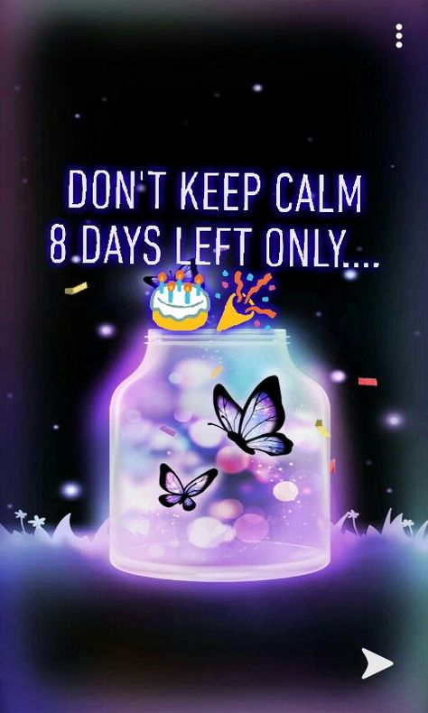 8 Days Left Countdown Birthday, 8 Days To Go Countdown Birthday, One Month To Go Birthday Countdown, 11 Days To Go Countdown Birthday, 8 Days To Go Countdown, Countdown Quotes, Birthday Month Quotes, 8 Days Left, Bling Stuff