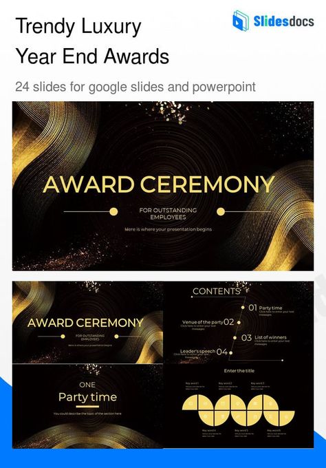 Award Presentation Design, Luxury Presentation Design, Luxury Powerpoint, Letter Format Sample, Presentation Google Slides, Agenda Design, Presentation Slides Design, Award Template, Independence Day Images