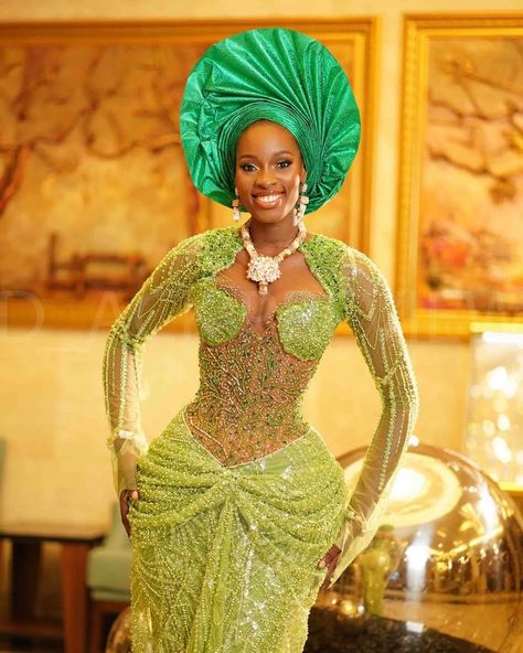 New gele styles that will make a bride the talk of the town Gele Styles Nigerian Bride, Latest Gele Styles, Gele Styles, Nigerian Fashion Designers, Igbo Bride, African Bridal Dress, African Traditional Wedding Dress, Nigerian Lace Styles Dress, Nigerian Bride