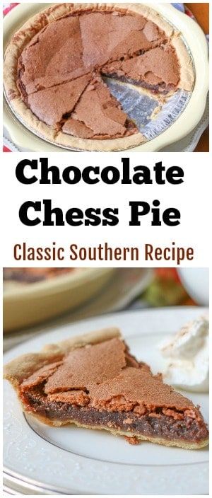 Chess Pies, Chocolate Chess Pie Recipe, Chess Pie Recipe, Chocolate Chess Pie, Chocolate Peanut Butter Desserts, Pie Easy, Homemade Pie Crust Recipe, Chess Pie, Southern Desserts