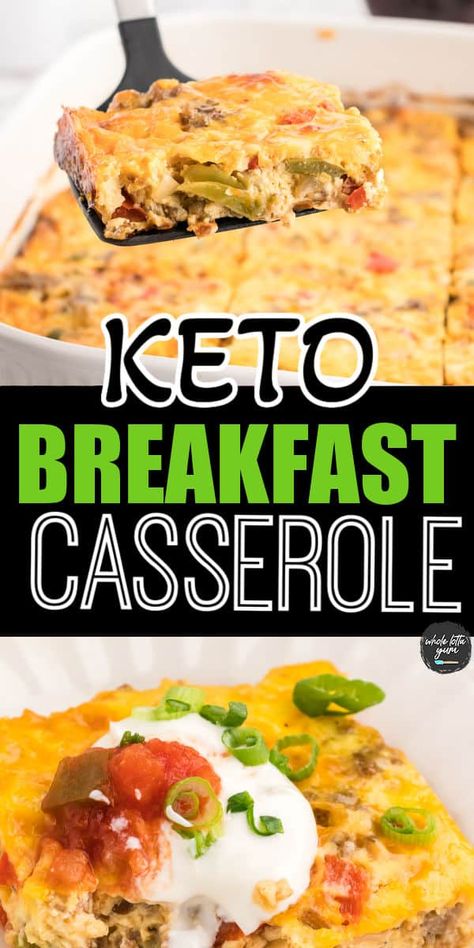 An easy make ahead keto breakfast casserole with sausage and cheese no bread. Egg Casserole Without Bread, Breakfast Casserole Keto, Easy Keto Breakfast Casserole, Breakfast Casserole Dishes, Keto Breakfast Casserole, Egg And Cheese Casserole, Sausage Egg Casserole, Sausage Breakfast Casserole, Low Carb Breakfast Casserole