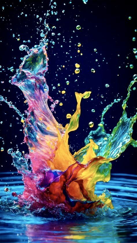 Water Splash Background, Color Splash Background, Tense Worksheet, Summer Prints Wallpaper, People In Nature, Experimental Art, Blue People, Paint Wallpaper, Color Splash Photo