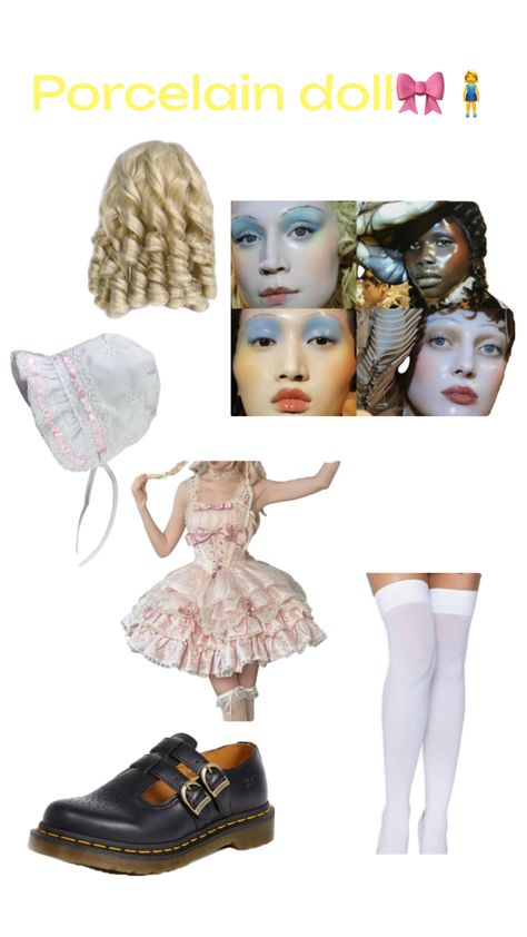 Porcelain Doll Costume, Doll Halloween Costume, Doll Costume, Porcelain Doll, Fashion Baby, Porcelain Dolls, Costume Ideas, Baby Fashion, Halloween Costumes