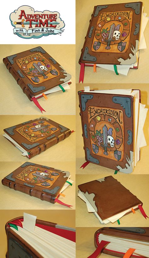 The Enchiridion from Adventure Time The Enchiridion, Adventure Time Crafts, Adventure Time Parties, Cosplay Diy, Adventure Time Art, Adventure Time Anime, Book Binding, Adventure Time, Fun Diys