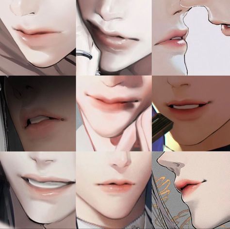 Mouth Drawing, Lips Drawing, Arte Sketchbook, Digital Painting Tutorials, Anime Drawings Tutorials, Anatomy Art, Art Tutorials Drawing, Digital Art Tutorial, Sketchbook Art Inspiration