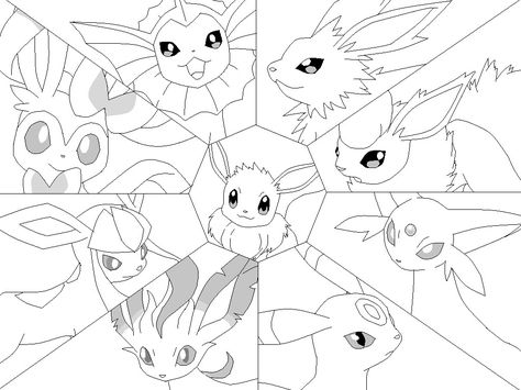 Cricut Pokemon, Pokemon Omalovanky, Evee Evolution Drawings, Pokemon Colouring Printables, Eevee Coloring Pages Free Printable, Pokemon Eeveelutions Coloring Pages, Pokemon Coloring Pages Legendary, Coloring Pages Pokemon, Pokemon Mandala Coloring Pages