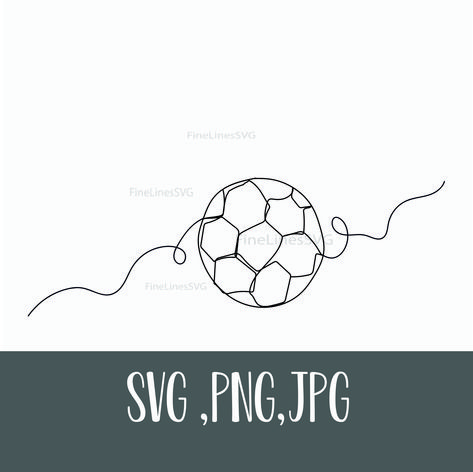 Doodle Art Football, One Line Soccer Tattoo, Football Doodle Art, Football Goal Drawing, Soccer Line Art, Sports Drawings, Simple Line Drawings, Sports Svg, Simple Lines