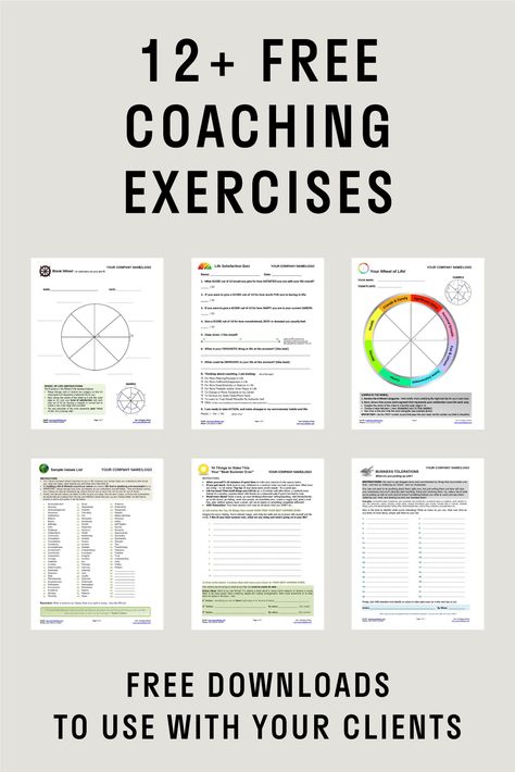 Life Coaching Activities, Life Coach Activities, Life Coaching Exercises, Life Coach Exercises, Life Coaching Tips, Life Coaching Worksheets Free Printables, Self Coaching Worksheets, Group Coaching Ideas, Life Coach Office