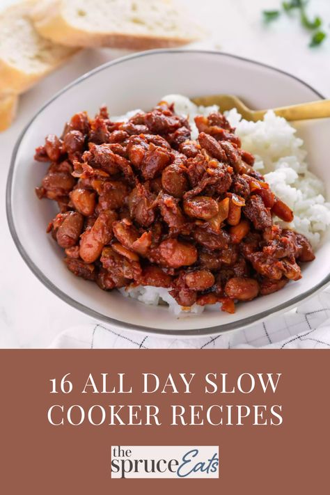 Long-cooking slow cooker recipes that cook for at least nine to 10 hours are a necessity for today's busy cook. Full work days plus commuting time usually add up to at least nine to 10 hours. Recipes that cook in five to six hours, even on low, just won't work for many families. See cooking tips and recipes for these needs. All Day Slow Cooker Recipes, Hot Meals, Come Home, Cooker Recipes, Slow Cooker Recipes, Crock Pot, In The Morning, Crockpot Recipes, Cooking Tips