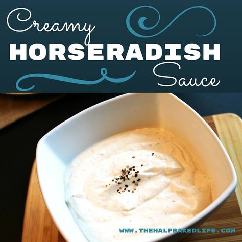 Creamy Horseradish Sauce Roast Beef Horseradish Sauce, Sauce For Prime Rib, Homemade Horseradish Sauce, How To Make Horseradish, Horseradish Sauce Recipe, Prime Rib Sauce, Homemade Horseradish, Creamy Horseradish, Creamy Horseradish Sauce