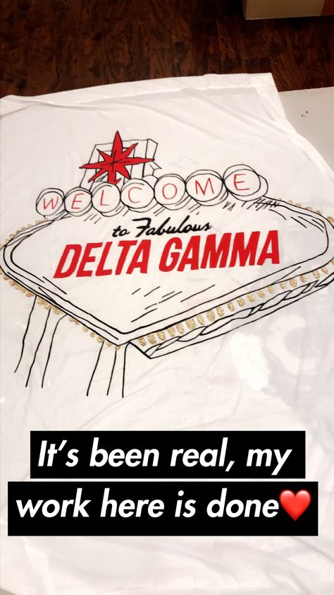 Welcome to the Fabulous Delta Gamma Las Vegas themed semi formal banner white black red gold sparkle Semi Formal Themes, Vegas Theme Party, Sorority Themes, Banner White, Recruitment Themes, Sorority Banner, Sorority Formal, Vegas Theme, Sorority Paddles