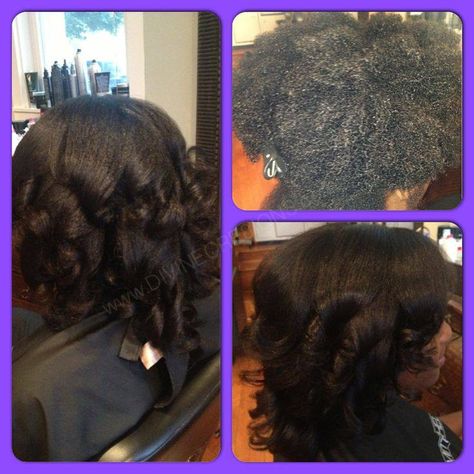 Nice Blowout With Curls, Blowout Curls, Curly Locs, Natural Hair Blowout, Hair Blowout, Blowdry Styles, Straightening Natural Hair, Event Hair, Natural African American Hairstyles