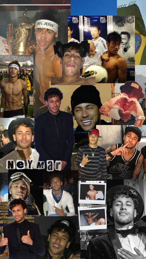 Neymar Phone Wallpaper, Neymar Astethic, Young Neymar Wallpaper, Neymar Jr Collage Wallpapers, Aesthetic Neymar Wallpaper, Neymar Collage Wallpaper, Neymar Background, Neymar Collage, Neymar Jr Aesthetic