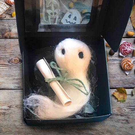 Felt Halloween Decorations, Adopt A Ghost, Ghost Gifts, Ghost Books, Spooky Movies, Funny Gifts For Friends, Spooky Gifts, Felt Halloween, Halloween Toys