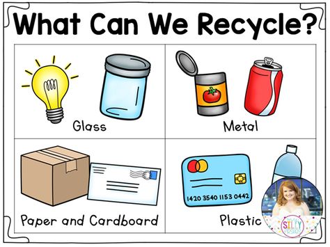 My Silly Firsties: Earth Day Resource Recycling Anchor Chart, Reduce Reuse Recycle Activities, Recycle Preschool, Spring Math Activities, Recycling Activities, Environment Projects, Beginning Of Kindergarten, Shape Activities Preschool, Earth Week