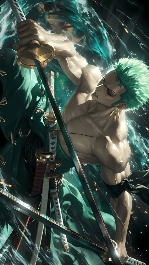 #AiArtwork Zoro Roronoa, Anime Mobile, Zoro One Piece, 1% Wallpaper, Blue Exorcist, Roronoa Zoro, Cool Anime Pictures, Wallpaper Pc, Mobile Wallpaper