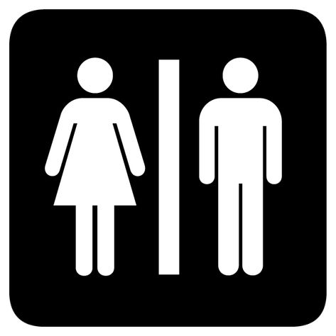 In 1977, several nursing mothers wrote to the U.S. Department of Transportation (DOT). They weren’t happy. They objected to the new standardized symbol for... Logo Wc, Toilet Symbol, Washroom Sign, Wc Sign, Bathroom Door Sign, Small Bathroom Tiles, Restroom Sign, Toilet Sign, Public Restroom