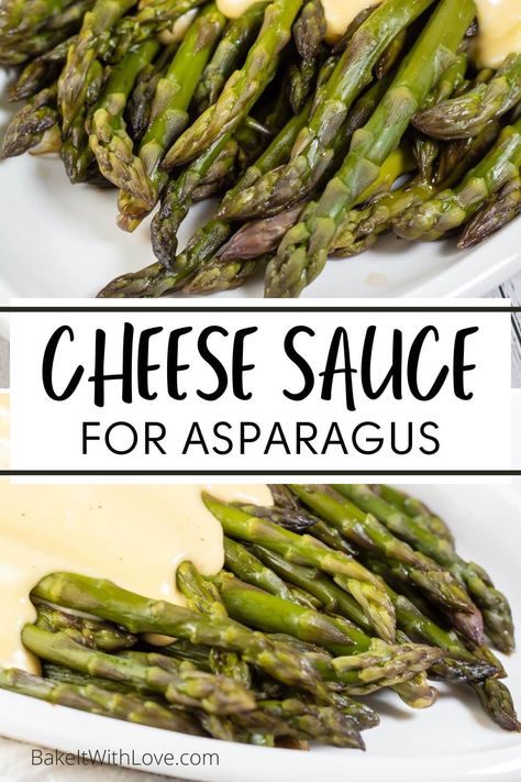 Sauce For Asparagus, Asparagus Side Dish Recipes, Best Cheese Sauce, Asparagus With Cheese, Asparagus Cheese, Butter Slime Recipe, Asparagus Sauce, Chip Dips, Asparagus Side Dish