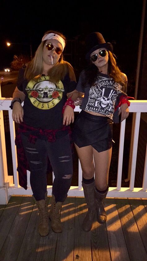 Axl Rose and Slash Slash Costume Female, Axl Rose Costume, Slash Costume, Axl Rose And Slash, Axl Rose Slash, Rose Costume, Axel Rose, Axl Rose, 80s Party