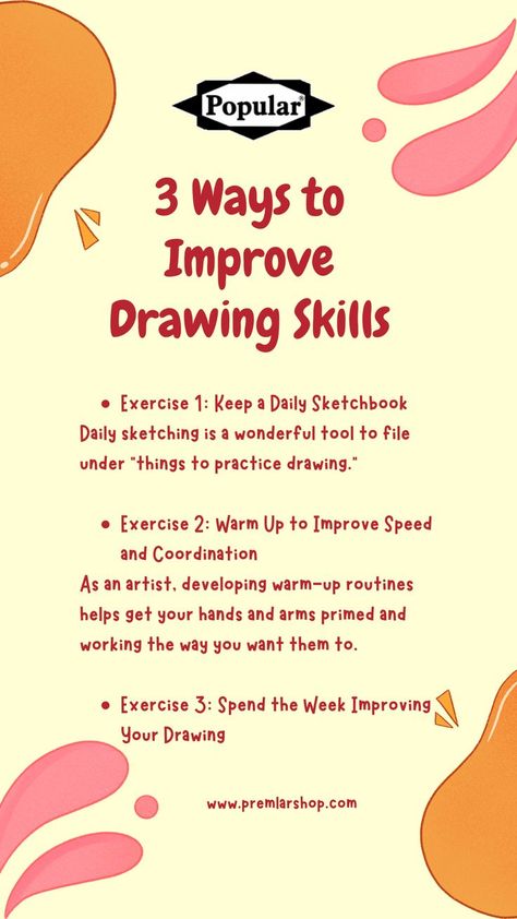 3 ways to improve drawing skills Ways To Improve Drawing Skills, How To Improve Painting Skills, How To Improve My Drawing Skills, Tips To Improve Drawing Skills, Improving Drawing Skills, Tips To Get Better At Drawing, How To Improve Your Art Skills, How To Improve Drawing Skills, How To Improve Art