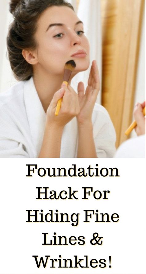 Applying Foundation Over 40, How To Hide Frown Lines With Makeup, How To Hide Wrinkles With Makeup, Applying Foundation With Brush, How To Apply Foundation Correctly, Best Way To Apply Foundation, Hide Forehead Wrinkles, Makeup Wrinkles, Hide Wrinkles