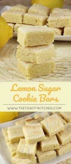 Lemon Cookie Bars, Lemon Sugar Cookie, Desert Bars, Easy Desert, Heavenly Desserts, Lemon Cookie, Fruit Ideas, Baking Treats, Lemon Sugar Cookies