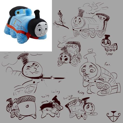 The Railway Series, Thomas And Friends Fanart, Cartoon Tutorial, Friends Fanart, Childhood Things, Choo Choo Train, Friends Art, Drawings Of Friends, Animation Art Character Design