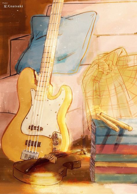 Iphone Wallpaper Vsco, Fruits Basket Anime, Anime Galaxy, Anime Drawing Books, 5 Anime, Bass Guitar, Cute Anime Character, Music Art, Art Pictures