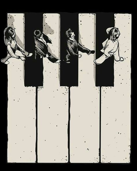 Beatles Ideas, Beatles Artwork, Arte Jazz, Beatles Wallpaper, Beatles Guitar, Beatles Poster, Piano Art, Beatles Art, Yeah Yeah