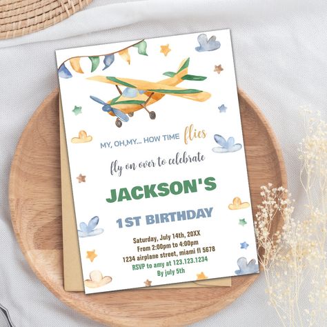 Helicopter Party, Helicopter Birthday, Airplane Invitation, Birthday Invitations Zazzle, Airplane Birthday Party, Birthday Invites, 2 Birthday, Printable Birthday Invitations, Birthday Printables