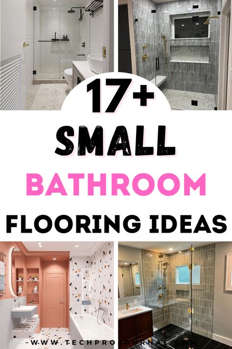 I'm loving these small bathroom flooring ideas that bring style and personality to your space! With these small bathroom flooring ideas, you’ll find the perfect way to elevate your space and make it feel fresh and inviting. Bathroom Floor Color Ideas, Small Bathroom Floors, Small Bathroom Floor Tile Ideas, Small Bathroom Floor Tile, Small Bathroom Flooring, Small Bathroom Flooring Ideas, Stick On Tiles Bathroom, Tiny Cabin Bathroom, Hexagon Bathroom Tile