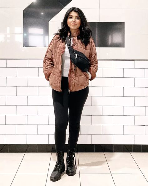 Brown Quilted Jacket Outfit, Dolman Jacket Outfit, Oversized Quilted Jacket For Fall, Dolman Quilted Knit Jacket, Free People Quilted Jacket Outfit, Casual Black Nylon Quilted Jacket, Free People Dolman Quilted Jacket Black, Oversized Black Quilted Outerwear, Free People Dolman Quilted Jacket