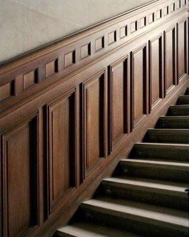 Traditional Millwork Details, Historical Homes Interior, Wood Wainscoting, Millwork Details, Tudor House, Modern Cottage, House Stairs, Historic Home, Staircase Design