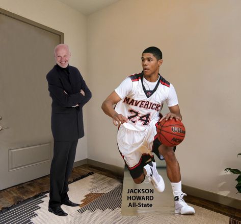 Basketball Player Life Size Cardboard Cutout Props from your photo easel on the back by AlmostRealStandups on Etsy Life Size Cardboard Cutout, Football Banquet, Football Players Photos, Photo Cutout, Cardboard Cutouts, High School Sports, Cardboard Cutout, Sport Player, Digital Photos