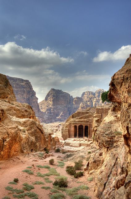 Garden tomb, Petra, Jordan. UNESCO & ICOMOS recently collaborated to publish their first book on human & natural threats to these sensitive World Heritage sites, choosing Petra as its first & most important example of threatened landscapes. Capital Cities, Petra Jordan, Mesopotamia, Ancient Ruins, Amman, In The Desert, Unesco World Heritage, Syria, Places Around The World