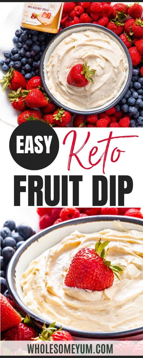 Healthy Keto Fruit Dip Keto Fruit Dip, Healthy Fruit Dip Recipe, Greek Yogurt Fruit Dip, Healthy Fruit Dip, Yogurt Fruit Dip, Fruit Dip Recipe, Easy Fruit Dip, Healthy Cream Cheese, Cream Cheese Fruit Dip