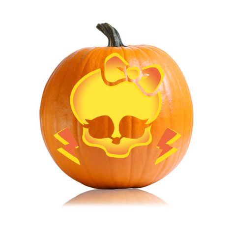 Level of Difficulty: 2/5 - Clever Carve your favorite tv show Monster High into your pumpkin this halloween season. Jack Skellington Pumpkin, Cute Pumpkin Carving, Pumpkin Stencils, Pumkin Carving, Halloween Pumpkin Carving Stencils, Creative Pumpkin Carving, Easy Pumpkin Carving, Scary Pumpkin Carving, Pumpkin Carving Designs