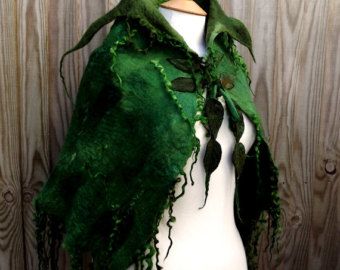 Elven Cape, Fairy Cape, Faerie Clothes, Green Cape, Pixie Outfit, Shoulder Cape, Larp Costume, Mossy Green, Fairy Clothes