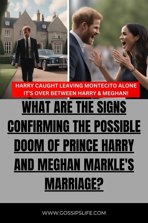 What are the signs confirming the possible doom of Prince Harry and Meghan Markle's marriage? Prince Harry Of Wales, British Royal Family News, The Doom, Meghan Markle Prince Harry, Harry Meghan, Royal Family News, Elegant Photo, Royal Life, Royal Engagement