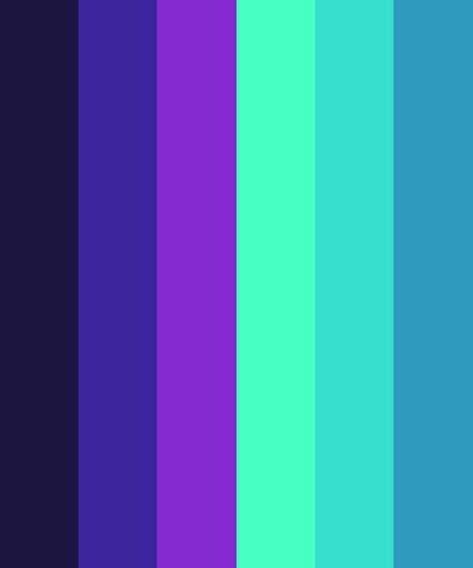 Neon Colour Palette, Palettes Color, Flat Color Palette, Purple Palette, Cool Color Palette, The Color Purple, Purple Color Palettes, Color Palette Challenge, Stunning Hairstyles