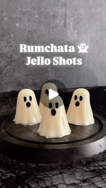 Ghost Jello Shots, Rumchata Jello Shots, Jello Shots Halloween, White Jello, Halloween Jello Shots, Halloween Jello, Jello Shots, Halloween Food, Halloween Recipes