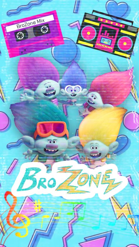 Broppy Wallpaper, Brozone Birthday Party, Floyd Trolls Wallpaper, Brozone Wallpaper, Trolls Wallpaper Iphone Wallpapers, Trolls Brozone, Trolls Aesthetic, Trolls Wallpaper Aesthetic, Branch Trolls Wallpaper