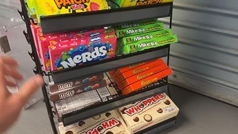 Movie Candy Display, Candy Counter Display, Candy Display Ideas Home, Movie Candy, Candy For Sale, Diy Snacks, Candy Display, Bar Displays, Counter Display