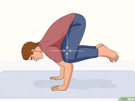 How to Do Crow Pose in Yoga: Easy Tips, Tricks, & Variations Yoga Easy, Crane Pose, Traditional Yoga, Crow Pose, Arm Balances, The Crow, Yoga Pose, Abdominal Muscles, Tips Tricks