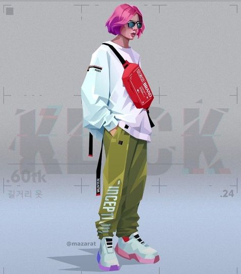 Cyberpunk Cosplay, Street Fits, Cyberpunk Anime, Low Poly Art, Cyberpunk Fashion, Character Design References, Design Reference, Art Reference Photos, Fashion Drawing