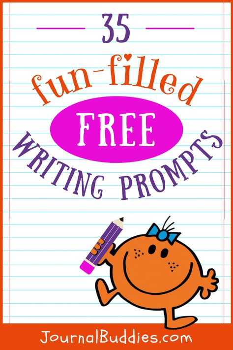 Unlock your student's imagination and creativity with these 35 Fun-filled Free Writing Prompts; a treasure trove of inspiration! Loaded with engaging topics, thoughtful questions, and novel ideas, they're a perfect fit for classroom journals. Watch as students revel in the joy of self-expression and hone their writing skills. Ideal for kindling a love for the written word, one prompt at a time. #FreeWritingPrompts #FreeWriting #JournalBuddies Summer Writing Prompts 5th Grade, 2nd Grade Journal Writing Prompts, Writing Prompts Preschool, 2nd Grade Writing Prompts Free, Fourth Grade Writing Prompts, Writing Prompts For Elementary Students, Fun Writing Activities For 3rd Grade, Journal Topics For Kids, 3rd Grade Journal Prompts