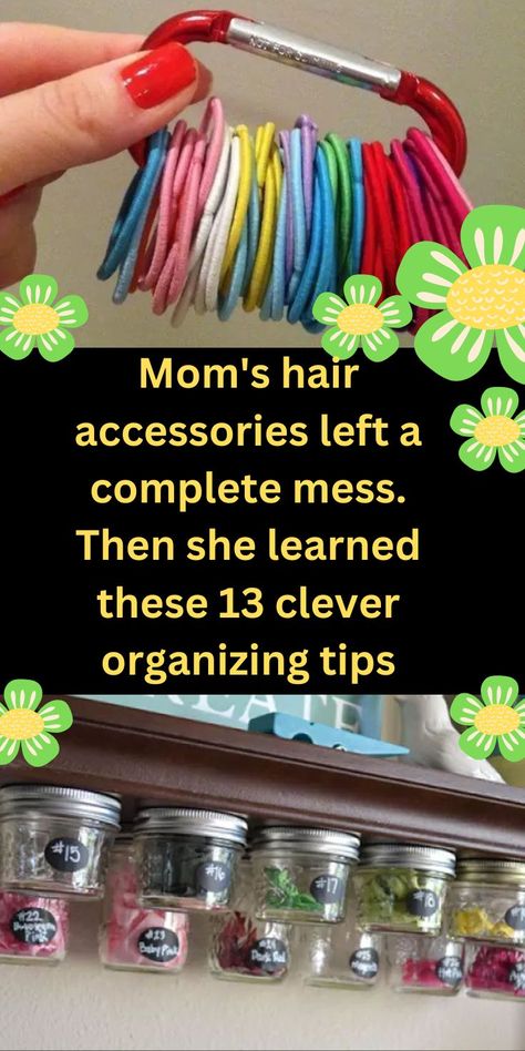 Diy Hair Accessories Organizer, Hair Tie Storage, Hair Tie Organizer, Hair Clip Organizer, Hair Product Storage, Hair Product Organization, Ideas For Organizing, Hair Accessories Storage, Clever Organizer