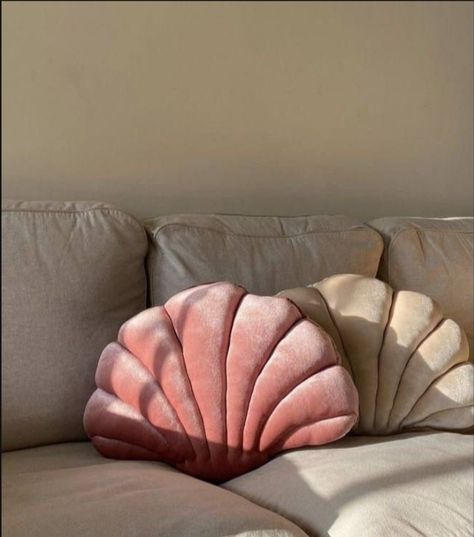 Edinburgh Tenement, Shell Pillow, Luxury Baby Room, Seashell Pillow, Deco Room, Trendy Sofas, Bedrooms Ideas, Bantal Sofa, Cozy Room Decor