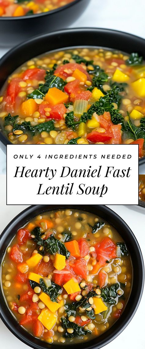 Image for Hearty Daniel Fast Lentil Soup Daniel Fast Dos And Donts, Daniel Plan Breakfast Ideas, Daniel Fast Menu 21 Days, Soups For Fasting, Daniel Fast Cabbage Recipes, Daniel Fast Mexican Recipes, Daniel Fast Food List 21 Day, Daniel Fast Dressing Recipes, Daniel Fast Ideas