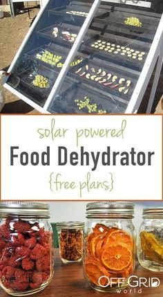 Make your own solar food dehydrator to keep food on hand year-round. Dehydration is one of the easiest and most convenient food preservation methods. #dryingfood #sundried #foodpreservation #fooddehydrator #diy Solar Dehydrator, Canned Foods, Food Dehydrator, Food Making, Homesteading Skills, Solar Energy Panels, Best Solar Panels, Dehydrated Food, Diy Solar